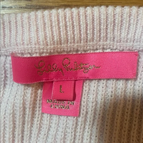 Lilly Pulitzer Light and Bright Pink Sweater - Picture 2 of 3